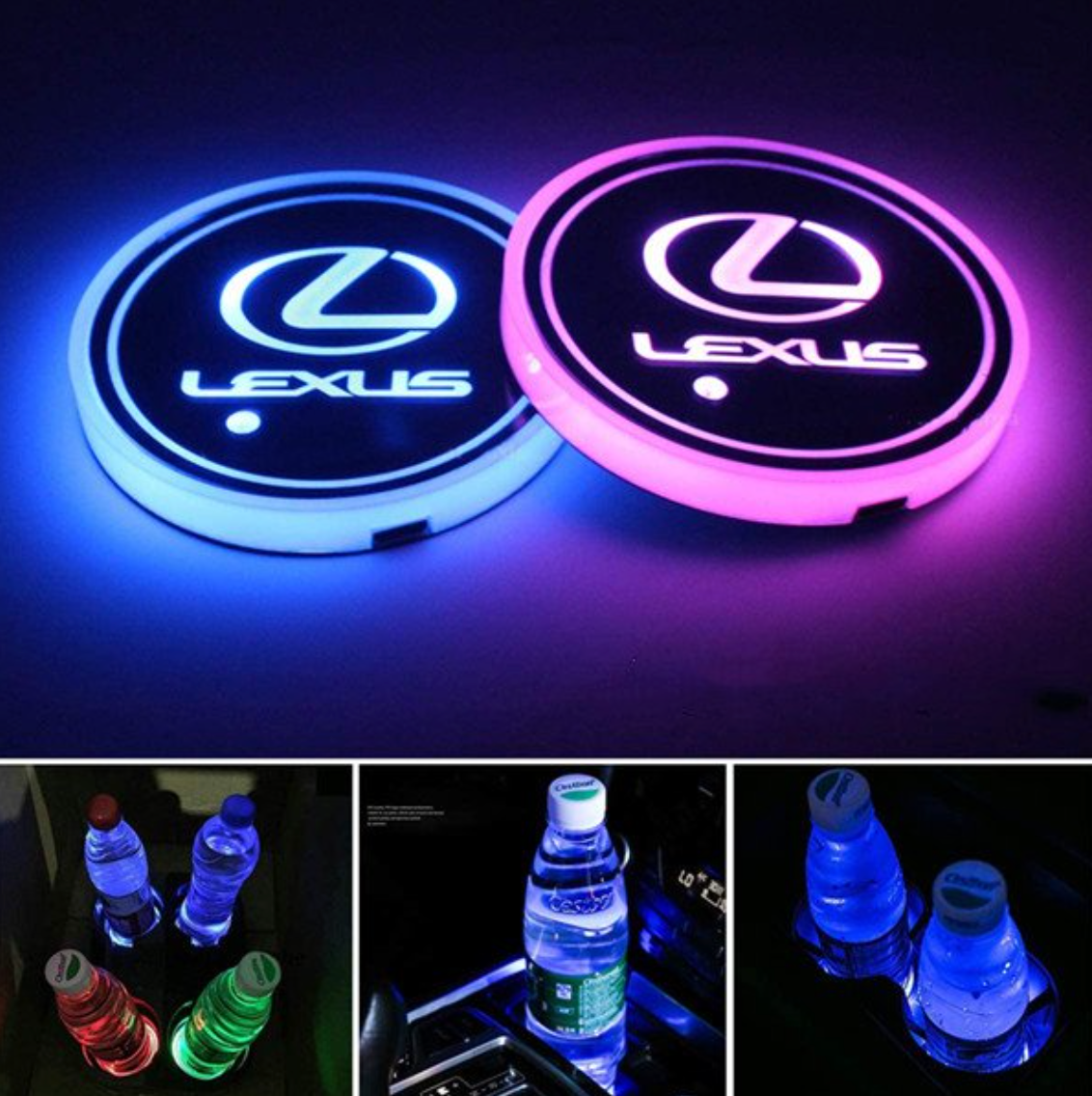 Customized Indoor LED Mood Discs Multi-Color (2 pcs)